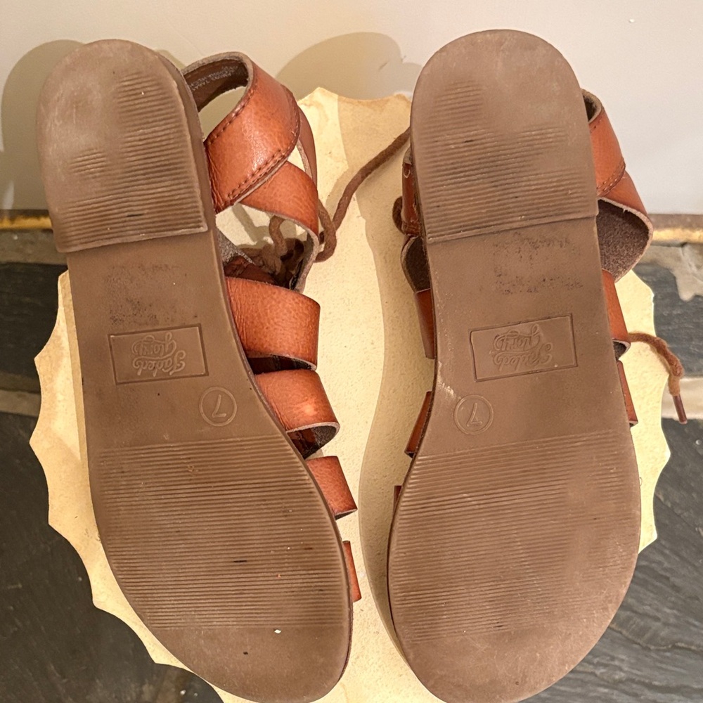 Brown Gladiator Sandals - Picture 4 of 5